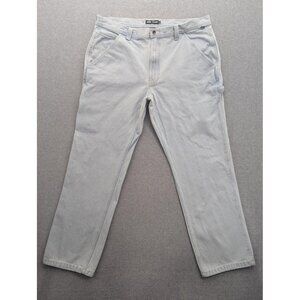Vans Drill Chore Carpenter Pants Mens 40 Light Wash Denim Relaxed Fit Workwear